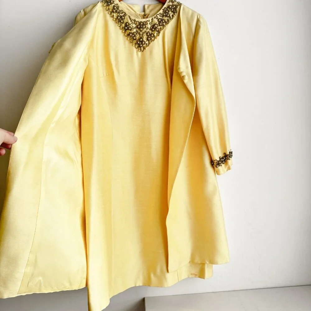 Vintage Adrian First Name in Dresses Sheath Dress + Blazer 2 Piece Set M - Picture 9 of 13